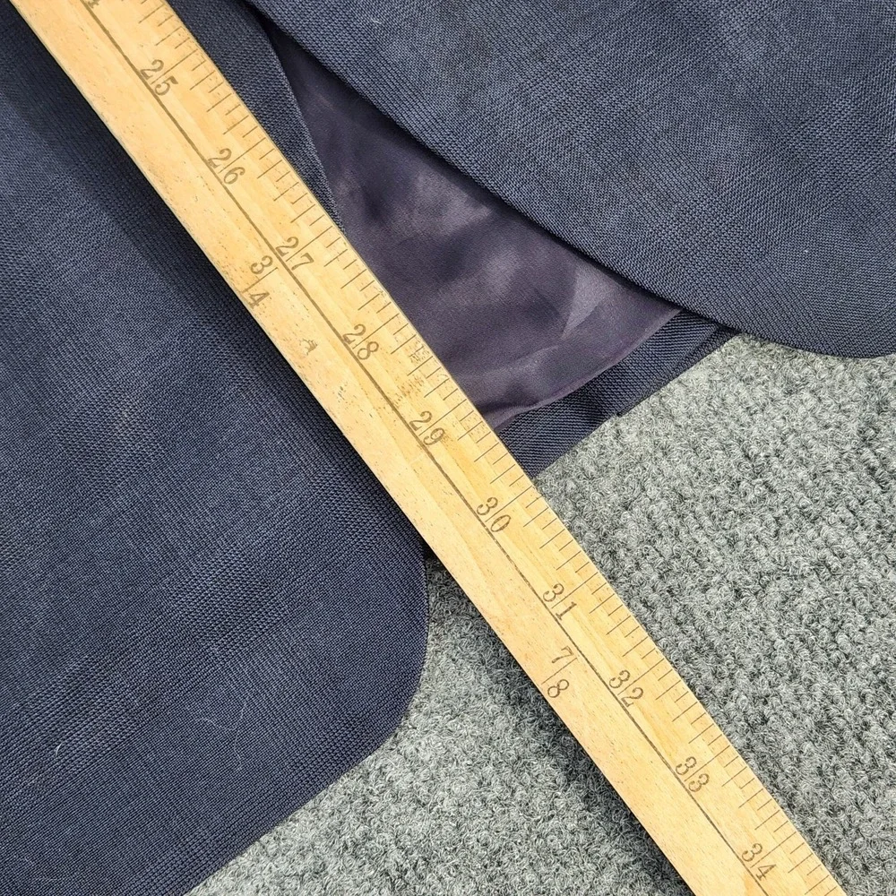 mens John Nordstrom sport coat‎ Blazer 100% Wool navy Blue LORO PIANA 110's 39 C